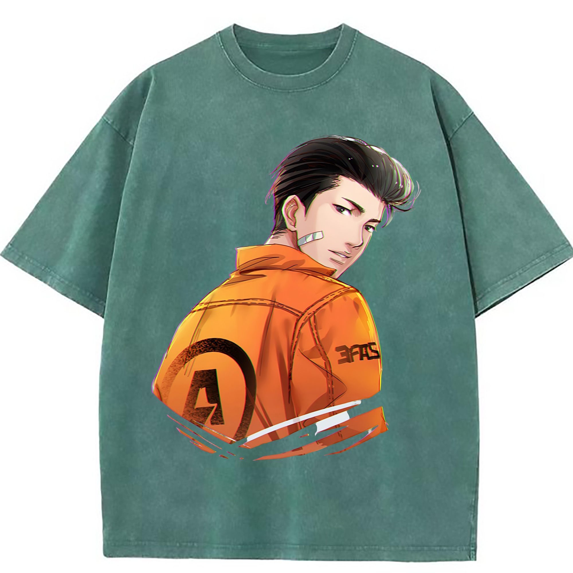 （画像用） SLAM DUNK／スラムダンク 綿100% ヴィンテージ風 半袖Tシャツ（フロントプリント）